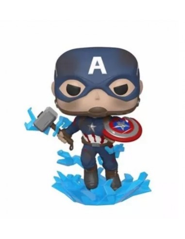 Funko POP! 573 Captain America with Broken Shield & Mjölnir - Marvel